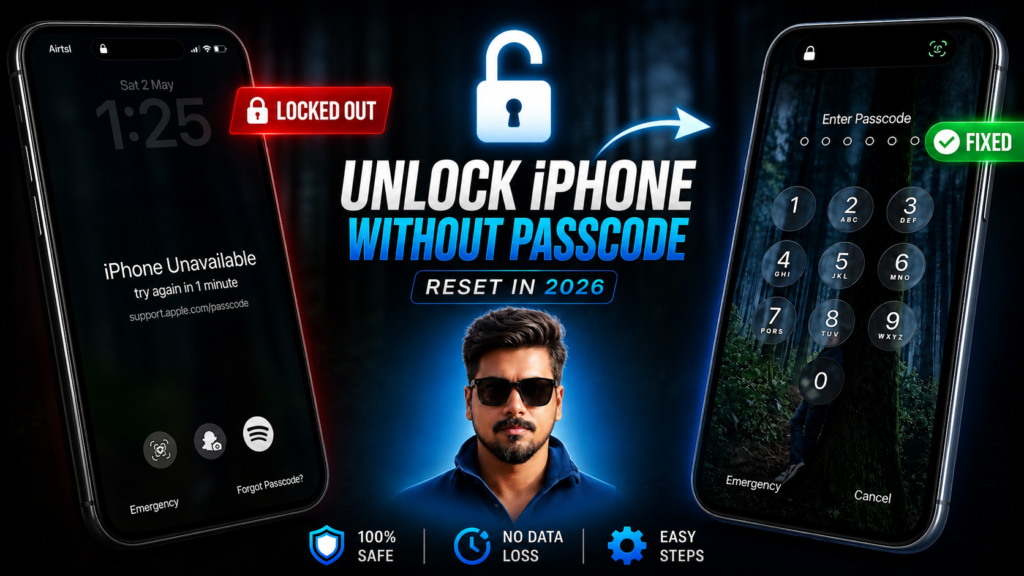 How to Unlock iPhone Without Passcode (2026 Guide) – iPhone Unavailable Fix
